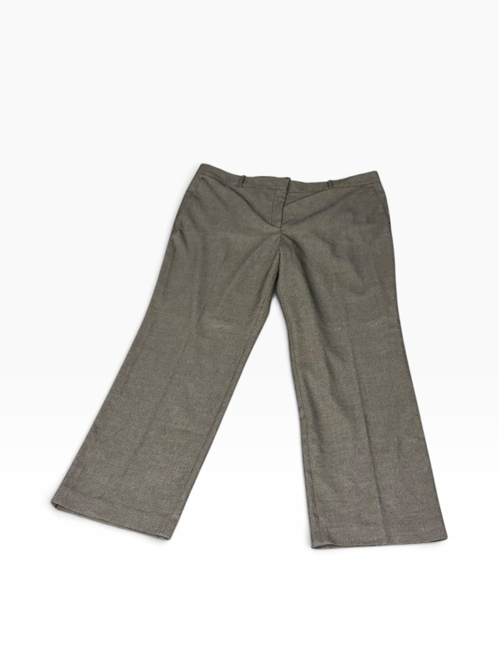 Van Heusen Studio The Straight Stretch Dress Pants Size 14 
Gray Black Twill